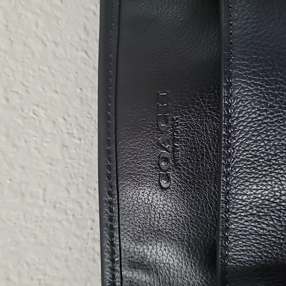 Coach Black Leather Men's Bag